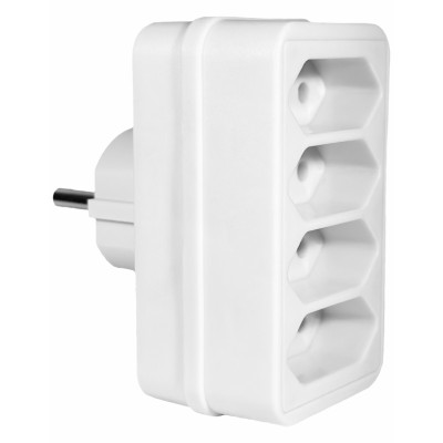 ELP31401 | ΑΝΤΑΠΤOΡΑΣ SCHUKO → 4Θ ΙΙ x16A max:2300W IP20 ΛΕΥΚΟ ELP31401 | ΑΝΤΑΠΤOΡΑΣ SCHUKO → 4Θ ΙΙ x16A max:2300W IP20 ΛΕΥΚΟ