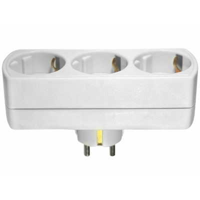 ELP35301 | ΑΝΤΑΠΤOΡΑΣ ΤΥΠΟΥ — SCHUKO → 3Θ SCHUKO max:3680W IP20 ΛΕΥΚΟ ELP35301 | ΑΝΤΑΠΤOΡΑΣ ΤΥΠΟΥ — SCHUKO → 3Θ SCHUKO max:3680W IP20 ΛΕΥΚΟ