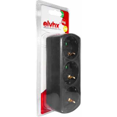 ELP35302 | ΑΝΤΑΠΤOΡΑΣ ΤΥΠΟΥ — SCHUKO → 3Θ SCHUKO max:3680W IP20 ΜΑΥΡΟ ELP35302 | ΑΝΤΑΠΤOΡΑΣ ΤΥΠΟΥ — SCHUKO → 3Θ SCHUKO max:3680W IP20 ΜΑΥΡΟ