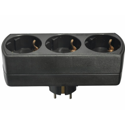 ELP35302 | ΑΝΤΑΠΤOΡΑΣ ΤΥΠΟΥ — SCHUKO → 3Θ SCHUKO max:3680W IP20 ΜΑΥΡΟ ELP35302 | ΑΝΤΑΠΤOΡΑΣ ΤΥΠΟΥ — SCHUKO → 3Θ SCHUKO max:3680W IP20 ΜΑΥΡΟ