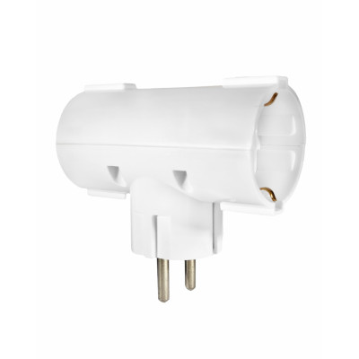 ELP36201 | ΑΝΤΑΠΤOΡΑΣ ΤΥΠΟΥ Ͱ SCHUKO → 2Θ SCHUKO max:3680W IP20 ΛΕΥΚΟ ELP36201 | ΑΝΤΑΠΤOΡΑΣ ΤΥΠΟΥ Ͱ SCHUKO → 2Θ SCHUKO max:3680W IP20 ΛΕΥΚΟ