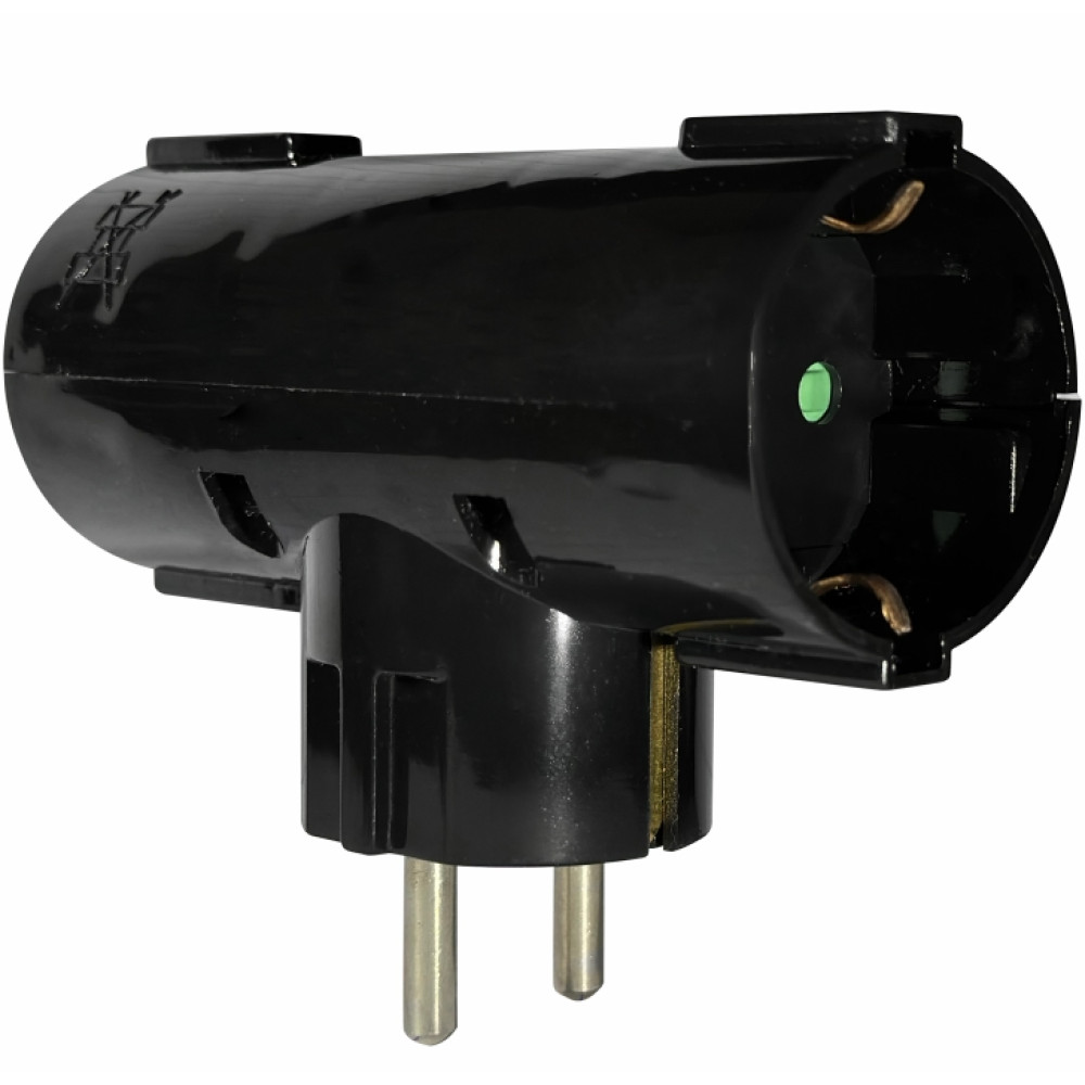 ELP36202 | ΑΝΤΑΠΤOΡΑΣ ΤΥΠΟΥ Ͱ SCHUKO → 2Θ SCHUKO max:3680W IP20 ΜΑΥΡΟ ELP36202 | ΑΝΤΑΠΤOΡΑΣ ΤΥΠΟΥ Ͱ SCHUKO → 2Θ SCHUKO max:3680W IP20 ΜΑΥΡΟ