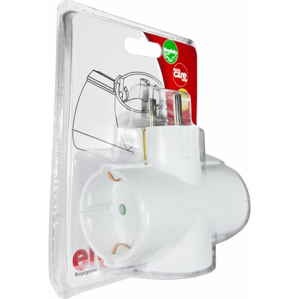 ELP36301 | ΑΝΤΑΠΤOΡΑΣ ΤΥΠΟΥ + SCHUKO → 3Θ SCHUKO max:3680W IP20 ΛΕΥΚΟ ELP36301 | ΑΝΤΑΠΤOΡΑΣ ΤΥΠΟΥ + SCHUKO → 3Θ SCHUKO max:3680W IP20 ΛΕΥΚΟ