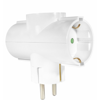 ELP36301 | ΑΝΤΑΠΤOΡΑΣ ΤΥΠΟΥ + SCHUKO → 3Θ SCHUKO max:3680W IP20 ΛΕΥΚΟ ELP36301 | ΑΝΤΑΠΤOΡΑΣ ΤΥΠΟΥ + SCHUKO → 3Θ SCHUKO max:3680W IP20 ΛΕΥΚΟ