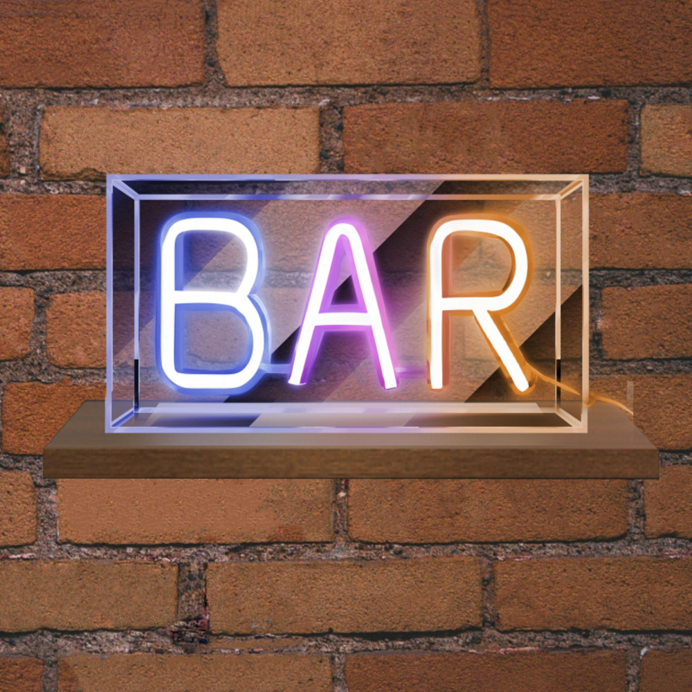 EL131208|NEON LED STRIPS BAR neon@transparent frame|USB ΚΑΛΩΔΙΟ 1mt|5V|230x40x127|{enjoysimplicity}™ EL131208|NEON LED STRIPS BAR neon@transparent frame|USB ΚΑΛΩΔΙΟ 1mt|5V|230x40x127|{enjoysimplicity}™