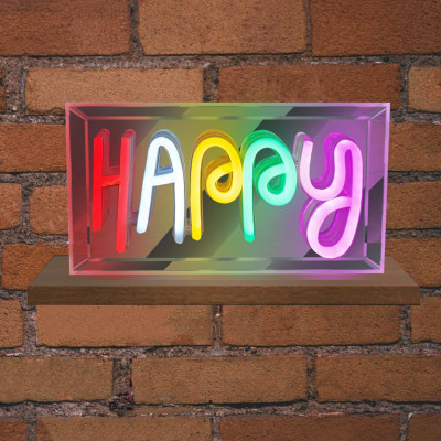 EL131209|NEON LED STRIPS HAPPY neon@transparent frame|USB ΚΑΛΩΔΙΟ 1mt|5V|230x40x127|{enjoysimplicity}™ EL131209|NEON LED STRIPS HAPPY neon@transparent frame|USB ΚΑΛΩΔΙΟ 1mt|5V|230x40x127|{enjoysimplicity}™