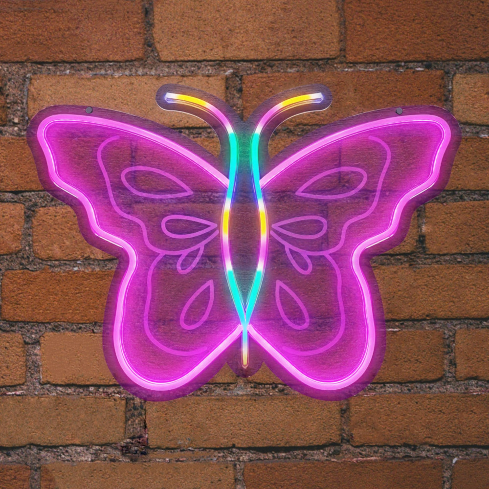EL131320|NEON LED STRIPS BUTTERFLY neon@backboard|USB ΚΑΛΩΔΙΟ 1mt|5V|610x15x430|{enjoysimplicity}™ EL131320|NEON LED STRIPS BUTTERFLY neon@backboard|USB ΚΑΛΩΔΙΟ 1mt|5V|610x15x430|{enjoysimplicity}™