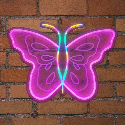EL131320|NEON LED STRIPS BUTTERFLY neon@backboard|USB ΚΑΛΩΔΙΟ 1mt|5V|610x15x430|{enjoysimplicity}™ EL131320|NEON LED STRIPS BUTTERFLY neon@backboard|USB ΚΑΛΩΔΙΟ 1mt|5V|610x15x430|{enjoysimplicity}™