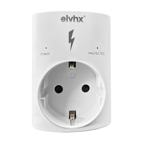 ELP38101 | ΑΝΤΑΠΤOΡ ΠΡΟΣΤΑΣΙΑΣ ΥΠΕΡΤΑΣΕΩΝmax3500W SCHUKO→1Θ SCHUKO IP20 ΛΕΥΚΟ