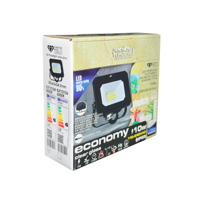 ELF10106 | LED 10W|6500k|900lm FLOODLIGHT ALUM.110-240V~IP65 GLASScover|BLACK|{enjoysimplicity}™ ELF10106 | LED 10W|6500k|900lm FLOODLIGHT ALUM.110-240V~IP65 GLASScover|BLACK|{enjoysimplicity}™