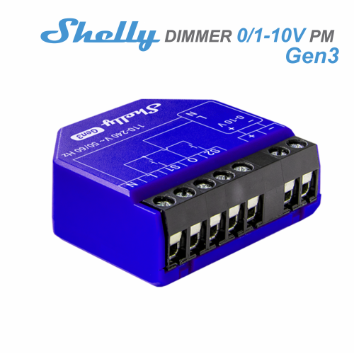 Shelly Dimmer 0/1-10V PM Gen3 - EAN 3800235261750