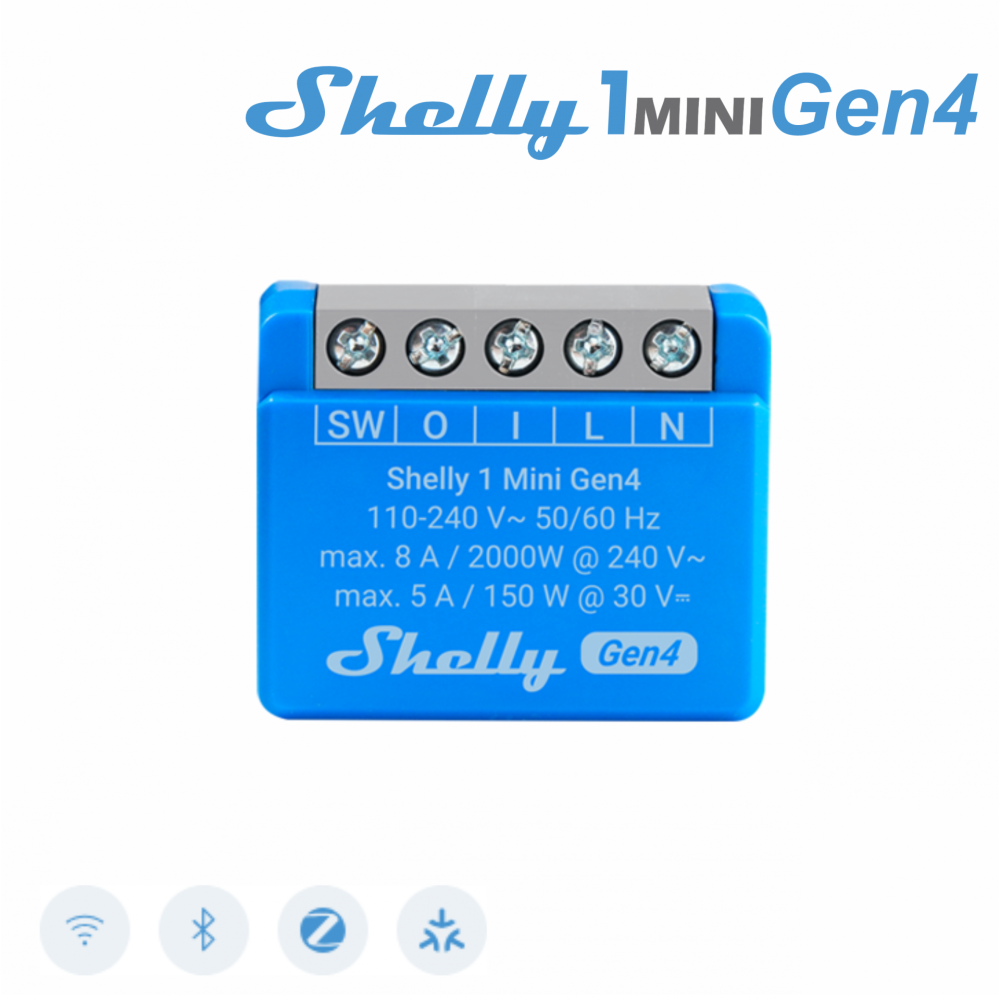 Shelly 1 Mini Gen4 - EAN 3800238070786 Shelly 1 Mini Gen4 - EAN 3800238070786