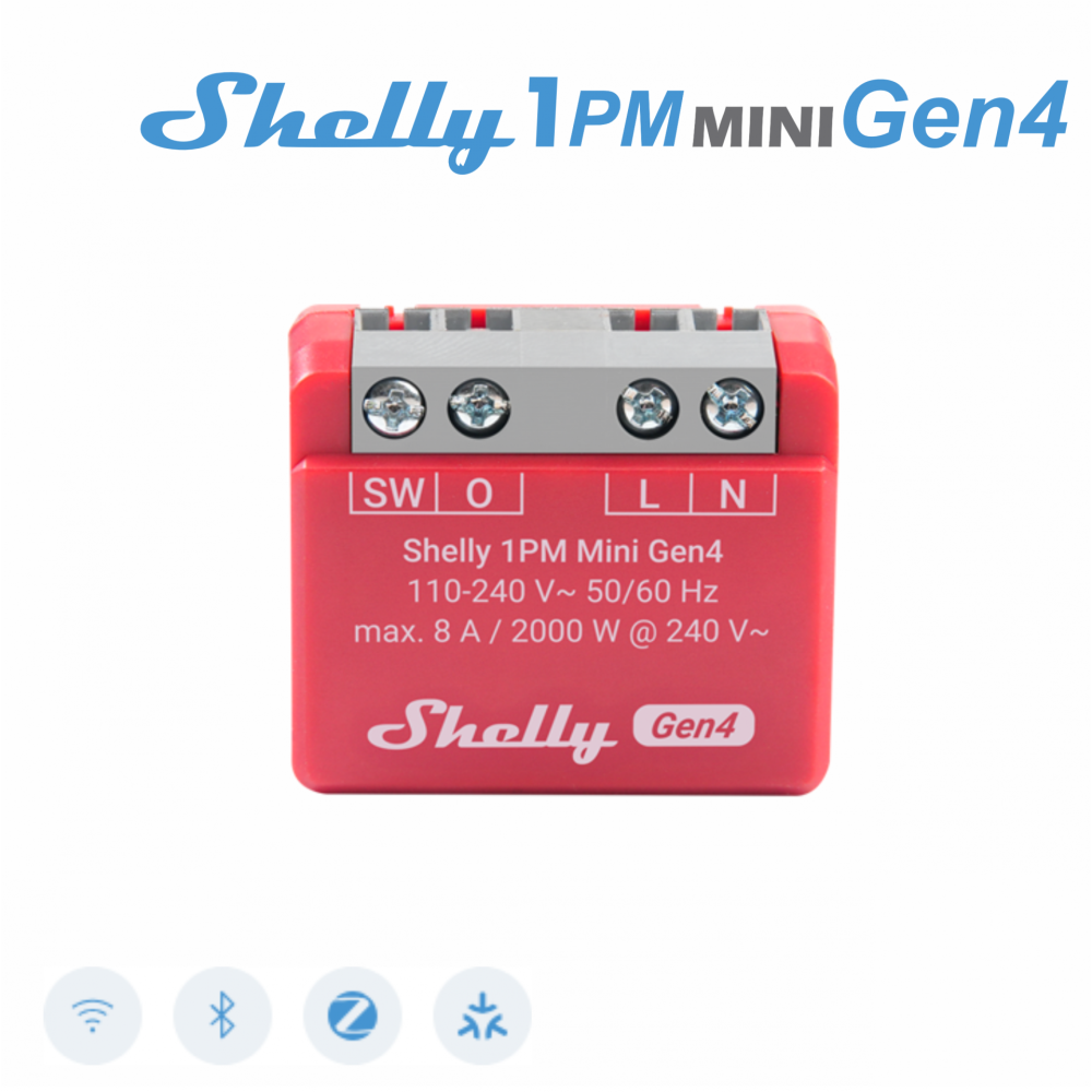 Shelly 1PM Mini Gen4 - EAN 3800238070809 Shelly 1PM Mini Gen4 - EAN 3800238070809