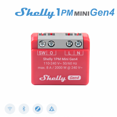 Shelly 1PM Mini Gen4 - EAN 3800238070809 Shelly 1PM Mini Gen4 - EAN 3800238070809