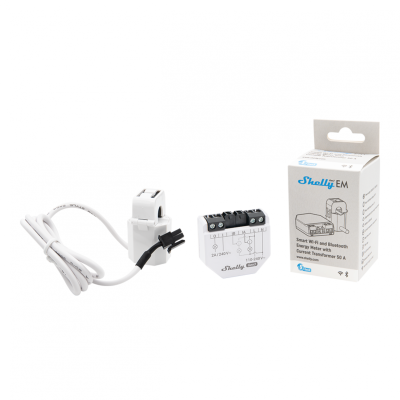 Shelly EM Gen 3 - EAN 3800235261873 (1 x 50A CT included) Shelly EM Gen 3 - EAN 3800235261873 (1 x 50A CT included)