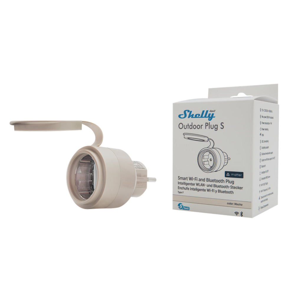 Shelly Outdoor Plug S Gen3 - EAN 3800238070557