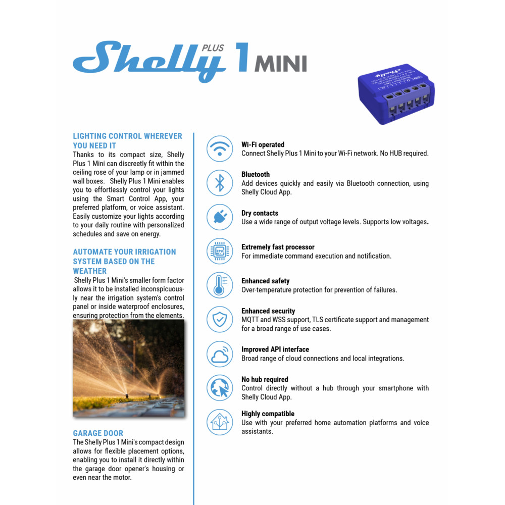 Shelly 1 Mini Gen 3 x5 Bundle Shelly 1 Mini Gen 3 x5 Bundle