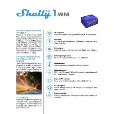 Shelly 1 Mini Gen 3 x5 Bundle Shelly 1 Mini Gen 3 x5 Bundle