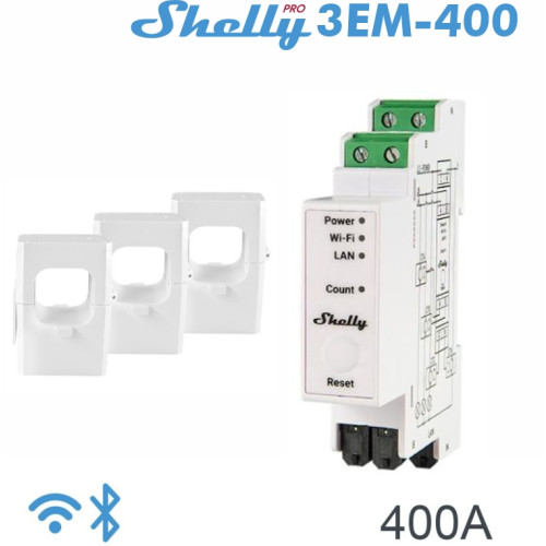 Shelly Pro 3EM 400A - EAN 3800235268117