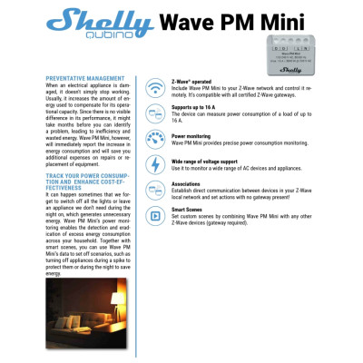 Shelly Qubino Wave PM Mini - EAN 3800235269152