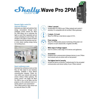 Shelly Qubino Wave PRO 2PM - EAN 3800235269121