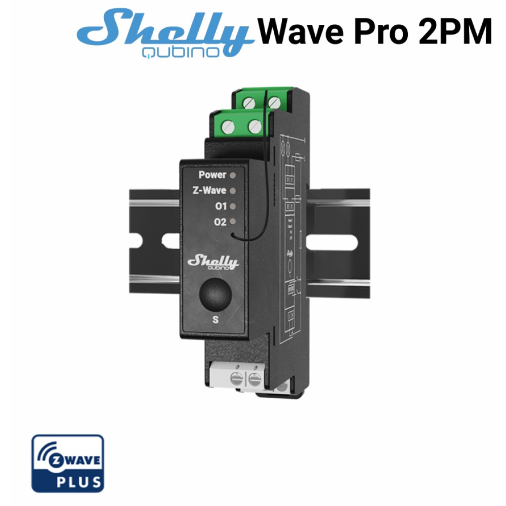 Shelly Qubino Wave PRO 2PM - EAN 3800235269121 Shelly Qubino Wave PRO 2PM - EAN 3800235269121