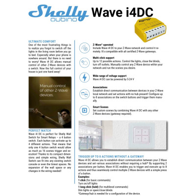 Shelly Qubino Wave i4 DC - EAN 3800235269084