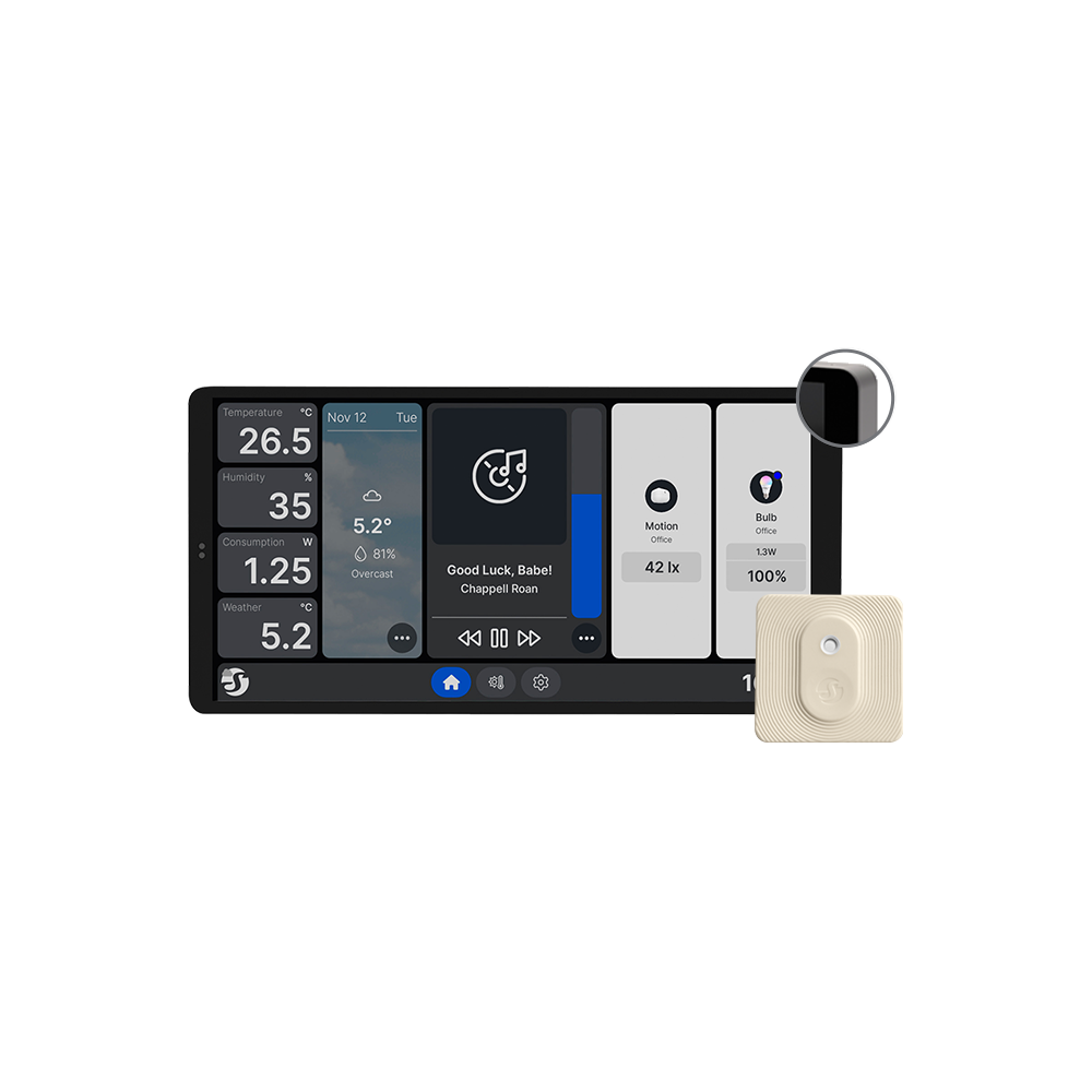 Shelly Wall Display X2 Silver+BLU HT(ivory) 6.95'' - EAN 3800238072308