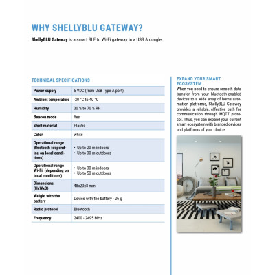 Shelly Blu Gateway - EAN 3800235266656 Shelly Blu Gateway - EAN 3800235266656