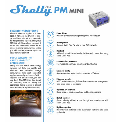 Shelly PM Mini Gen3 - EAN 3800235261613 Shelly PM Mini Gen3 - EAN 3800235261613