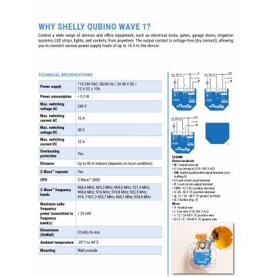 Shelly Qubino Wave 1 - EAN 3800235269039 Shelly Qubino Wave 1 - EAN 3800235269039