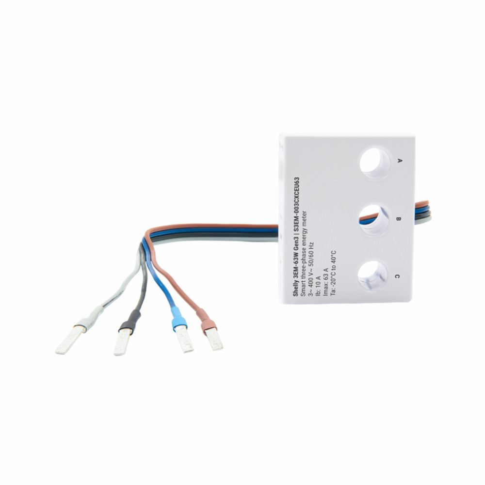 Shelly 3EM-63W Gen3 - EAN 3800235261958 Shelly 3EM-63W Gen3 - EAN 3800235261958