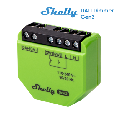 Shelly DALI Dimmer Gen3 - EAN 3800235261866 Shelly DALI Dimmer Gen3 - EAN 3800235261866