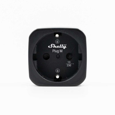 Shelly Plug M Gen3 2-pack (13A - 3000 W) - Μαύρο