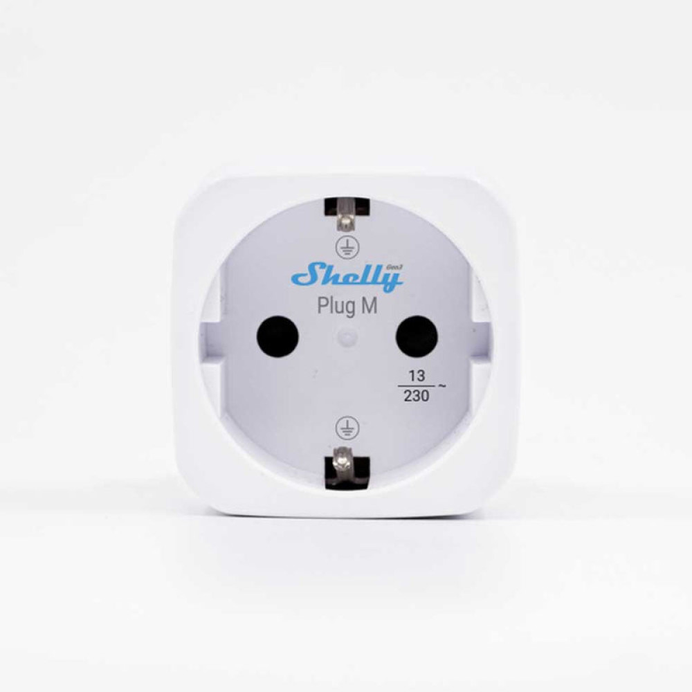 Shelly Plug M Gen3 2-pack (13A - 3000 W) - Λευκό
