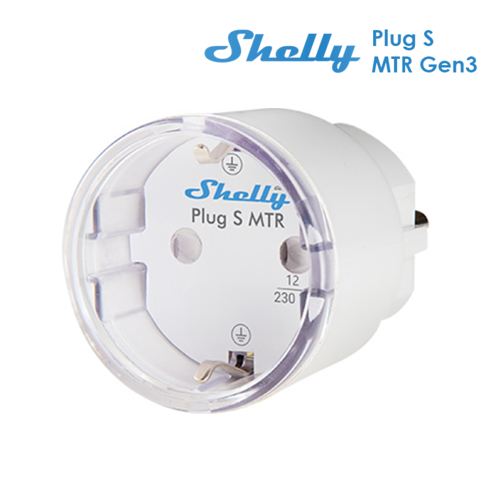 Shelly Plug S MTR Gen3 W (16A 3680W) - EAN 3800235261842 Shelly Plug S MTR Gen3 W (16A 3680W) - EAN 3800235261842