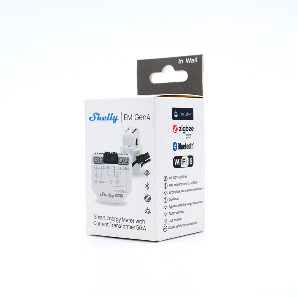 Shelly EM Gen4 | EAN 3800238070779 (1 x 50A CT περιλαμβάνεται)