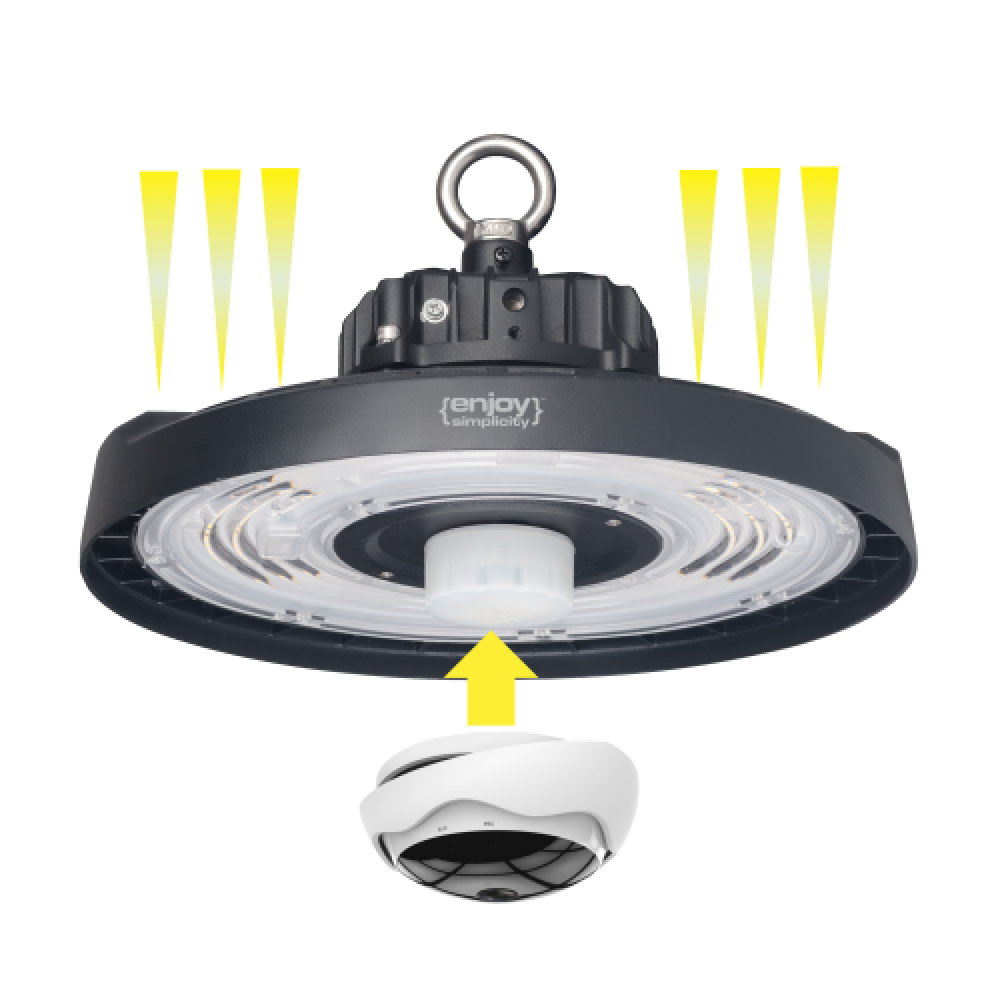 EL190010 | UFO HIGH BAY 100W|6500k|13500lm|60⁰|279xh166mm|{enjoySimplicity}™ EL190010 | UFO HIGH BAY 100W|6500k|13500lm|60⁰|279xh166mm|{enjoySimplicity}™