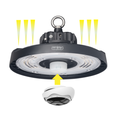EL190010 | UFO HIGH BAY 100W|6500k|13500lm|60⁰|279xh166mm|{enjoySimplicity}™ EL190010 | UFO HIGH BAY 100W|6500k|13500lm|60⁰|279xh166mm|{enjoySimplicity}™