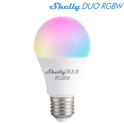 Shelly DUO RGBW A60 E27 Wi-Fi - EAN 3800235262306 Shelly DUO RGBW A60 E27 Wi-Fi - EAN 3800235262306
