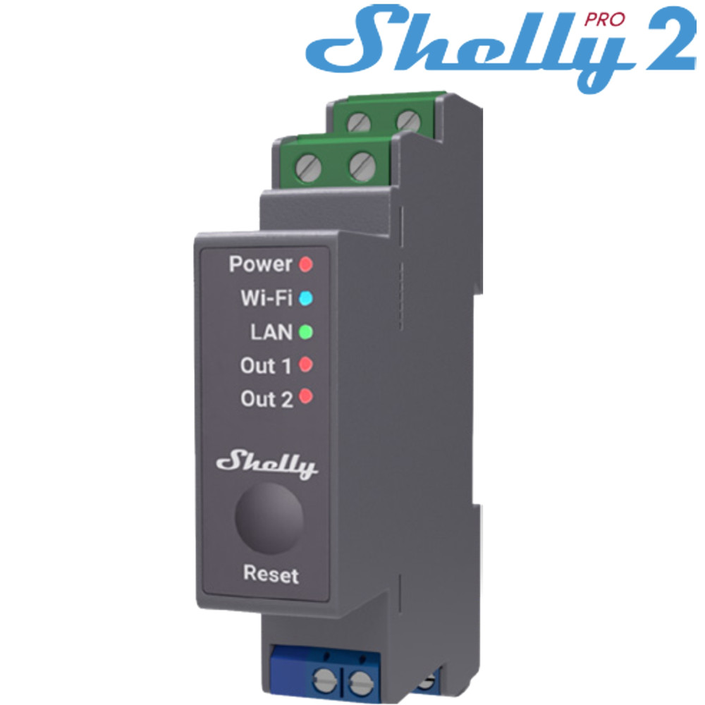 Shelly PRO 2 - EAN 3800235268025 Shelly PRO 2 - EAN 3800235268025