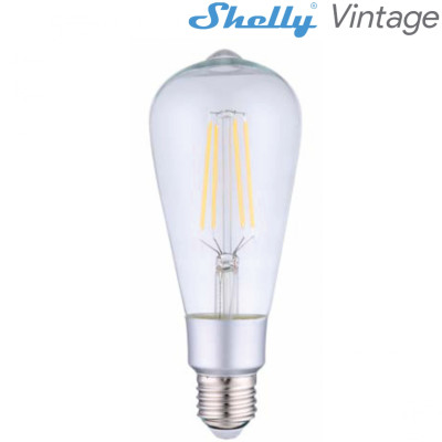 Shelly Vintage ST64|Smart Filament Dimming ST64 7W E27 2700K 750LM 360⁰ - EAN 3800235262115 Shelly Vintage ST64|Smart Filament Dimming ST64 7W E27 2700K 750LM 360⁰ - EAN 3800235262115