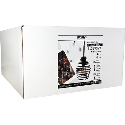 EL329023 | SET: ΣΙΔΕΡΕΝΙΟ ΕΛΑΤΗΡΙΟ+ΜΑΥΡΟ ΚΑΛΩΔΙΟ 1.5mt+ΝΤΟΥΙ+ΡΟΖΕΤΑ|E27|Φ160xh220mm|{enjoysimplicity}™ EL329023 | SET: ΣΙΔΕΡΕΝΙΟ ΕΛΑΤΗΡΙΟ+ΜΑΥΡΟ ΚΑΛΩΔΙΟ 1.5mt+ΝΤΟΥΙ+ΡΟΖΕΤΑ|E27|Φ160xh220mm|{enjoysimplicity}™