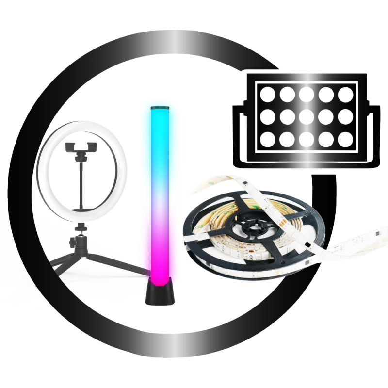 ■ NEON LED Rings-Columns-Strips