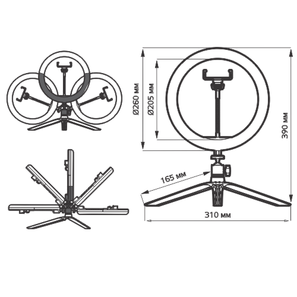 EL130022 | Ring 10'' Ø260mm|14W|3000k/4000k/6500k|usb+2.1mt καλώδιο|{enjoysimplicity}™ EL130022 | Ring 10'' Ø260mm|14W|3000k/4000k/6500k|usb+2.1mt καλώδιο|{enjoysimplicity}™