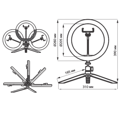 EL130022 | Ring 10'' Ø260mm|14W|3000k/4000k/6500k|usb+2.1mt καλώδιο|{enjoysimplicity}™ EL130022 | Ring 10'' Ø260mm|14W|3000k/4000k/6500k|usb+2.1mt καλώδιο|{enjoysimplicity}™