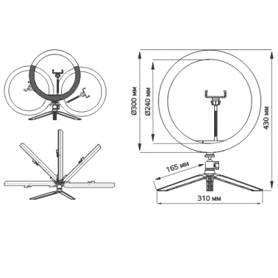 EL130023 | Ring 12'' Ø300mm|15W|3000k/4000k/6500k|usb+2.1mt καλώδιο|{enjoysimplicity}™ EL130023 | Ring 12'' Ø300mm|15W|3000k/4000k/6500k|usb+2.1mt καλώδιο|{enjoysimplicity}™