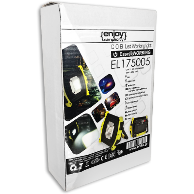 EL175005 | 1 COB|20W|8000k±10%|1500lm|3*3.7V 2000mAh μπαταρίες|{enjoysimplicity}™ EL175005 | 1 COB|20W|8000k±10%|1500lm|3*3.7V 2000mAh μπαταρίες|{enjoysimplicity}™