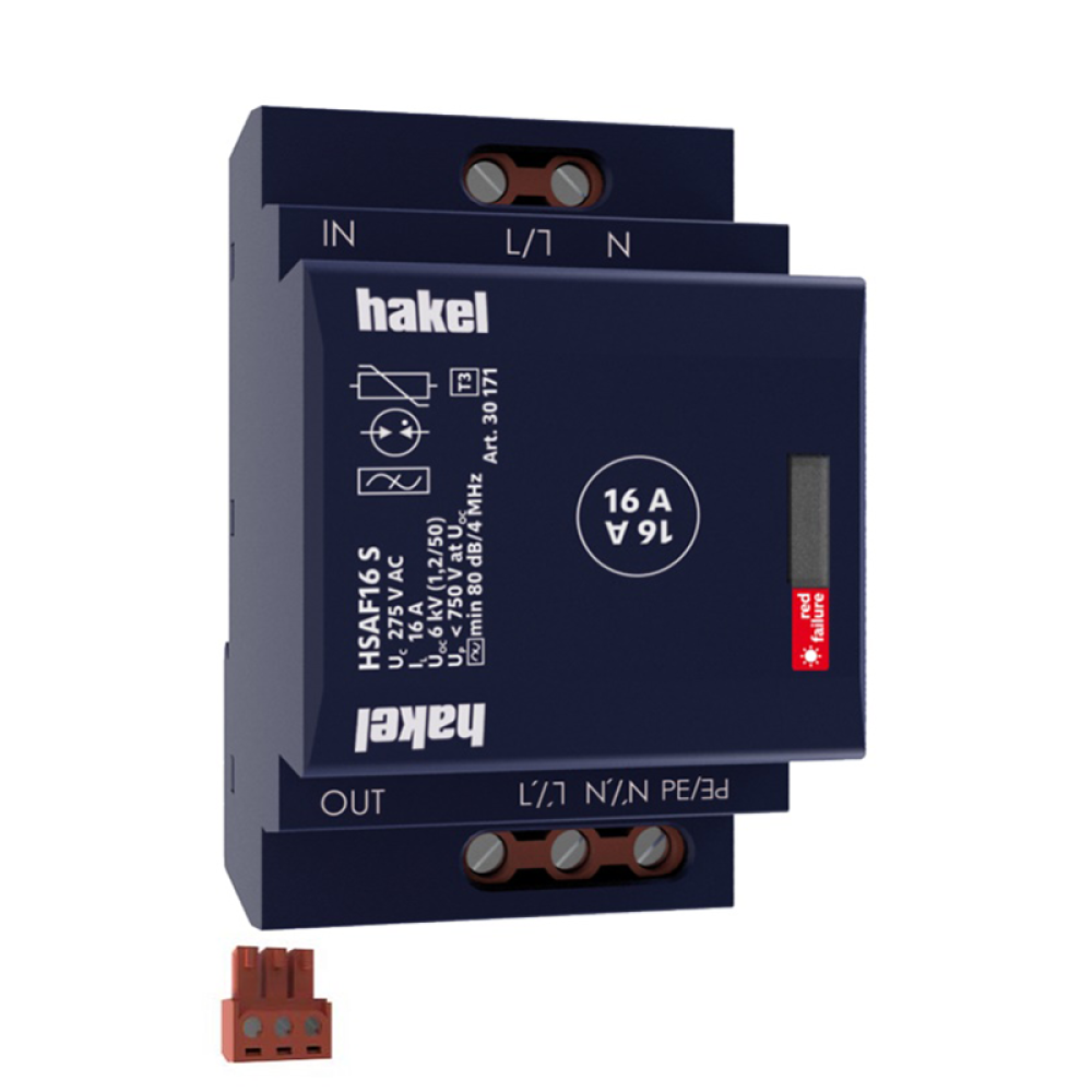 30171 | HSAF16 S | SPD T3 | ΑΠΑΓΩΓΕΙΣ YΠΕΡΤΑΣΕΩΝ ΜΕ ΦΙΛΤΡΑ EMI/RFI ΓΙΑ ΠΡΟΣΤΑΣΙΑ ΗΛΕΚΤΡΟΝΙΚΟΥ ΕΞΟΠΛΙΣΜΟΥ ΗΧΟΣΥΣΤΗΜΑΤΩΝ & ΙΑΤΡΙΚΟΥ ΕΞΟΠΛΙΣΜΟΥ Hakel® 30171 | HSAF16 S | SPD T3 | ΑΠΑΓΩΓΕΙΣ YΠΕΡΤΑΣΕΩΝ ΜΕ ΦΙΛΤΡΑ EMI/RFI ΓΙΑ ΠΡΟΣΤΑΣΙΑ ΗΛΕΚΤΡΟΝΙΚΟΥ ΕΞΟΠΛΙΣΜΟΥ ΗΧΟΣΥΣΤΗΜΑΤΩΝ & ΙΑΤΡΙΚΟΥ ΕΞΟΠΛΙΣΜΟΥ Hakel®