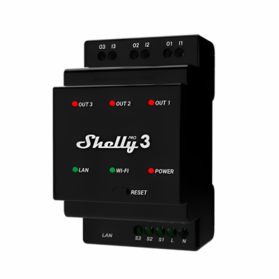 Shelly PRO 3 - EAN 3800235268094 Shelly PRO 3 - EAN 3800235268094